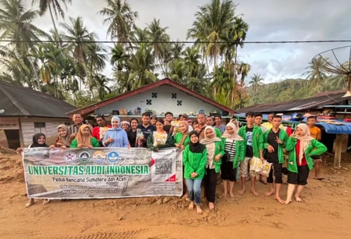 Universitas Audi Indonesia Bantu Korban Bencana di Sibolga dan Tapanuli Tengah
